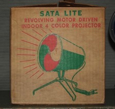 Vintage Evergreen Sata Light Aluminum 4 Color Revolving Glass Color Wheel picture