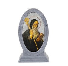 St Benedict Holy Water Bottle Holder Porta Botella de Agua Bendita San Benito picture