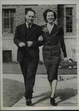 1939 Press Photo Clyde Pangborn Married to Swana Beaucaire - nef15180 picture