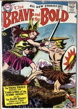 Brave and the Bold #19 #21 Silver Age 2 Book Lot Vintage DC Comics 1958 picture
