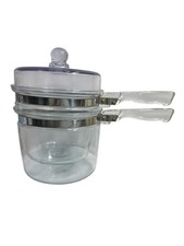 Pyrex Double Boiler Model 6283 L Vintage Flame Ware. 1.5 Quart picture
