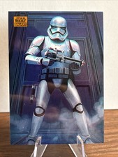 2025 Topps Chrome Star Wars Galaxy POW-13 Stormtrooper Orange Refractor /25 picture
