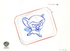 Animaniacs-Pinky And Brain-Original Production Drawing-Where No Mouse Has Gone.. picture