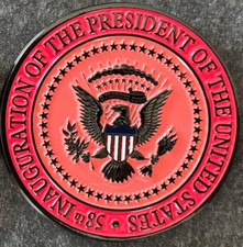 Donald J. Trump 2017 Inauguration BCAM HOT PINK version challenge coin picture