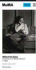 singned Willard Van Dyke ansel adams silver gelatin fine art photograph moma 9