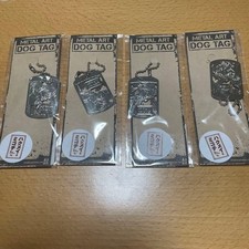 Hakumei and Mikochi Metal Art Dog Tags 4 Collectible 15+ picture