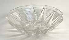 Anchor Hocking Art Deco Depression Glass Clear 12 Point Bowl picture