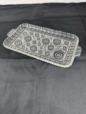 Glass Vanity Dresser Jewelry Trinket Dish Tray picture