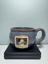 Stoneware Handcrafted USA Coffee Mug Plimoth Plantation Mayflower II Glazed 4” picture