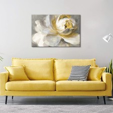 7Fisionart Abstract Peony Flower Canvas Wall Art Prints Vintage Peony Painting picture