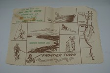 Vtg New Jersey House Schroon Lake NY Frontier Town Advertising Map Brochure picture