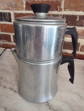 MIRRO vintage aluminum drip coffee maker circa 1950s, 7-cup model M-0827 picture