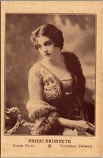 Fritzi Brunette Victor Films Universal Program Silent Film Actress Postcard picture