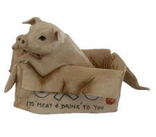 BOARDED FINE ARTS PIG NUGENT jh12 MADE in Scotland picture