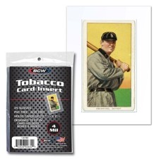 NEW (2 pks) 50 Sleeves BCW Tobacco Card Insert Sleeves- Poly Soft picture