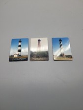 3  Souvenir Refrigerator Magnet Bodie Island, Currituck, Ocracake  Light Houses picture