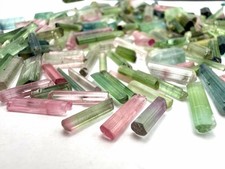 Multi Color Tourmaline Crystals Rough 150 Carat, Gemstones @ Mineral Specimens picture