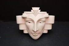 Vtg Vandor Pelzman Art Deco Style Face Lamp Wall Sconce Light Fixture Figural picture