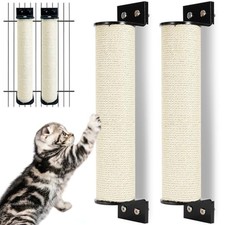 Cat Scratching Post Wall Mounted 2-in-1 Cage Mount Cat Scratcher picture