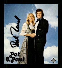 Pat and Paul Autograph Card Original Signed + M 5548 picture