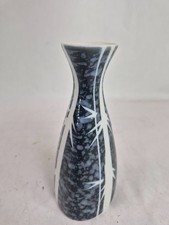 Vintage Japanese Porcelain Tokkuri Sake Bottle Vase Blue Gray White Signed 5.5
