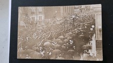 RPPC NY View of Parade of troops leaving for WWI  Neher's Studio & Frame Co. picture