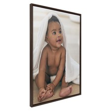 Kate And Laurel Printed Framed Canvas Wall Art 28x38 Brown Sylvie Personal picture