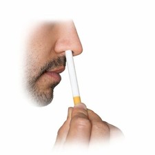 Vanishing Cigarette Up Nose Illusion - Easy to do - Self Working Magic Trick picture
