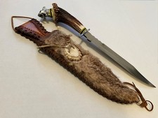 Mountain Man Knife All Hand Made With Sheath & Love. indian Motif. picture