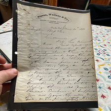 Antique 1878 Handwritten Letter Sisson, Wallace & Co Truckee Cal Jan 20 picture
