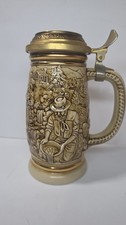 Avon The Gold Rush Collectible Lidded Stein Breweriana 1987 picture
