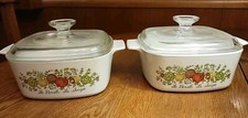 2 VINTAGE CorningWare 