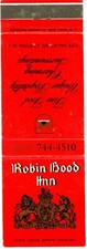 Robin Hood Inn Clifton NJ Vintage Matchbook Cover 1970s picture