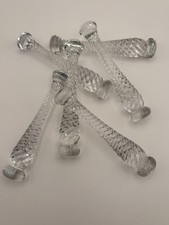 Vintage 1930s Cambridge Glass Cocktail Muddlers Art Deco Sugar Crushers 4.5” picture