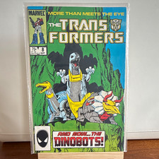 The Transformers #8 (Marvel Comics 1985) Dinobots Bob Budiansky Frank Springer picture