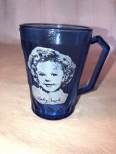 Cobalt Blue Shirley Temple Mug Depression Glass Mint picture