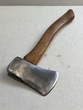Vintage Vaughan Value Brand 1.5 Pound Wooden Handle Camping Hatchet Axe USA picture