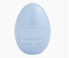RARE 2020 WHITE HOUSE EASTER WEDGWOOD BLUE EGG SIGNED PRESIDENT REPUBLICAN T GOP picture