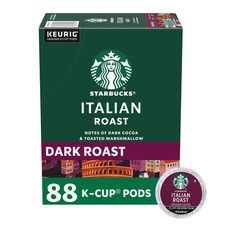 Starbucks Italian Roast Dark Roast K-Cup Coffee Pods, 88 Count picture