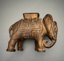 Elephant Metal Piggy Bank Still Bank with Coin Slot, Animals Theme picture