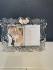 Lenox Gorham Crystal 1831 Sentimental Traditions Invitation Photo Frame Dbl 5x7 picture