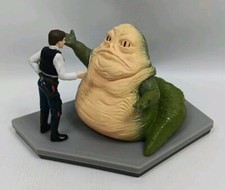 STAR WARS -  Hon Solo + Jabba The Hutt Figure Set w/Base - Applause 1997 picture
