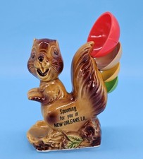 Vintage Souvenir Squirrel Spooning For You In NEW ORLEANS Kitschy Granny Core picture
