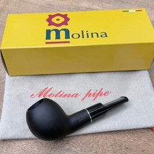 Molina Shorty Matte Black Apple Nose Warmer (MO1) (9mm) Filter Pipe - New picture