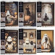 Aldi The Halloween Collection Framed Wall Ghost Art, 12