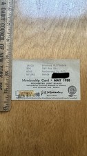 Vintage 1950 Amalgamated Clothing Workers Rochester NY Union Membership Card picture