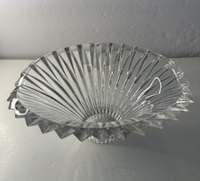 RARE VTG MCM Mikasa Excelsior Flair Crystal Bowl Heavy Brilliant Slovenia picture