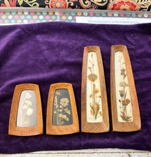 Vintage Swiss Pressed Alpine Flora in Handmade Wood Frames by Reichlin Anton picture