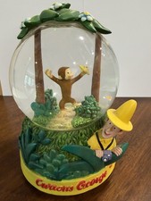 Curious George Snow Globe By Westland Giftware *Very Very Rare* Jungle Scene picture