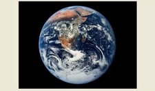1972 Planet Earth Blue Marble PHOTO, NASA APOLLO 17 Space Mission picture